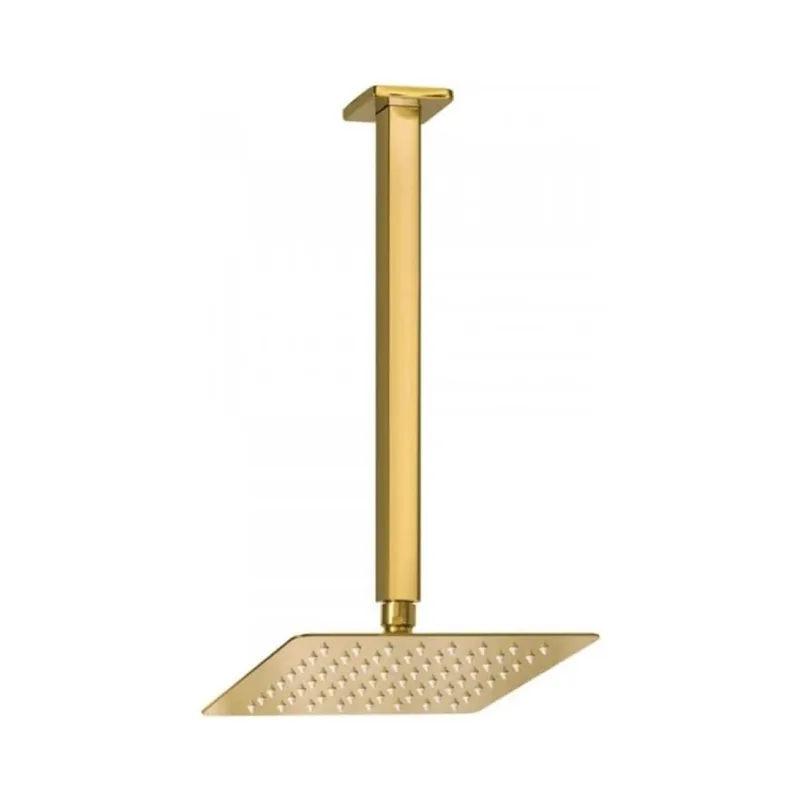 Ducha Chuveiro de Teto Dourado 20x20 Slim