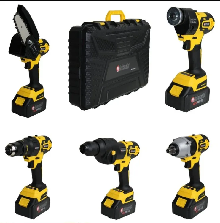 Kit Multiferramentas 5 em 1 a Bateria 48V Amarela